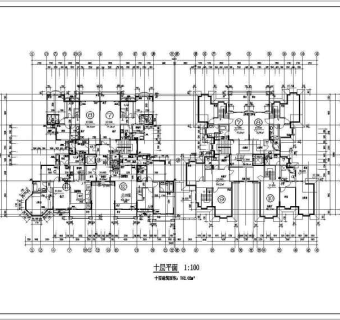 某小高层住宅楼建筑设计图