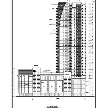 某小区高层住宅楼建筑设计图纸（全套）