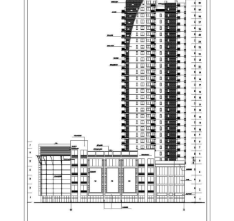某小区高层住宅楼建筑设计图纸（全套）