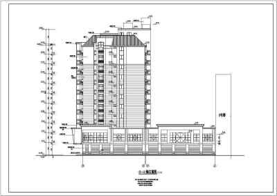 某高层住宅楼建筑全套设计CAD施工图