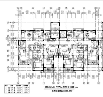某花园高层住宅建筑设计CAD方案图