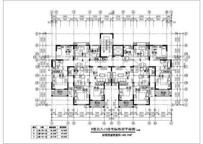 某花园高层住宅建筑设计CAD方案图