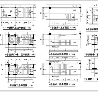 高层住宅建筑设计全套CAD图纸