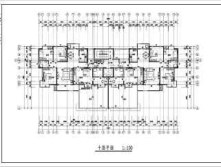 凤凰花园小高层建筑设计全套CAD图