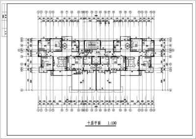 凤凰花园小高层建筑设计全套CAD图