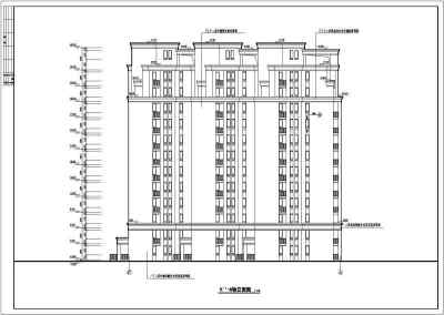 山东某高层住宅建筑施工设计全套CAD图