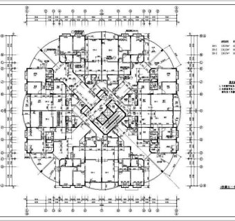 某高层住宅建筑设计方案全套CAD图