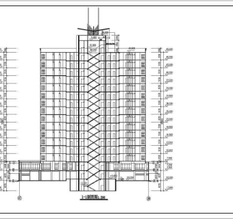 某高层建筑方案设计全套CAD图