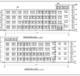 某地区五层框架教学楼施工图及计算书（本科毕业设计）3D模型