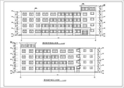 某地区五层框架教学楼施工图及计算书（本科毕业设计）3D模型