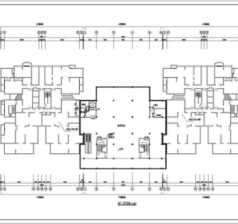 北京高层商住楼建筑设计全套CAD图纸