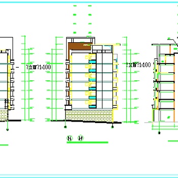 某小高层建筑全套设计CAD施工图