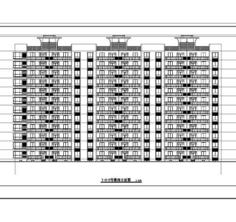 板式小高层住宅楼建筑施工图