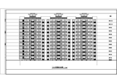 板式小高层住宅楼建筑施工图