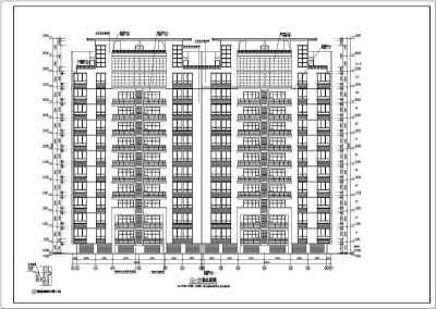 某高层住宅楼建筑全套设计CAD施工图