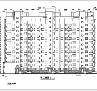 现行经典的小高层住宅建筑施工设计CAD图
