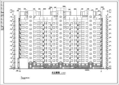 现行经典的小高层住宅建筑施工设计CAD图