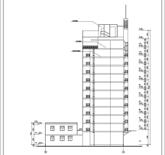 小高层住宅全套建筑施工设计CAD图纸