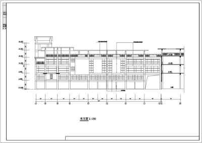 某二层框架结构农贸市场楼设计cad全套建施图3D模型