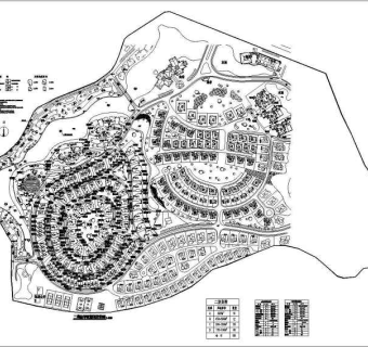碧水天源别墅全套建施图带效果图