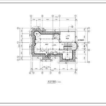 某经典别墅全套建筑结构施工图附效果图