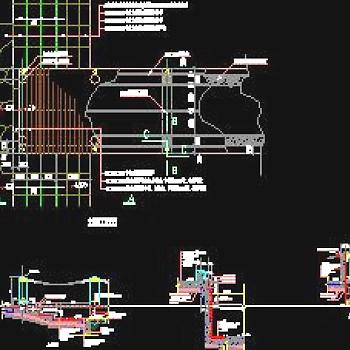 常用园林景观施工图7平台栈道3D模型