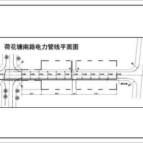 某道路结构断面给排水整套建筑设计cad施工图