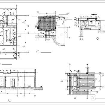 上海会所建筑设计全套施工CAD图