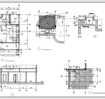 上海会所建筑设计全套施工CAD图
