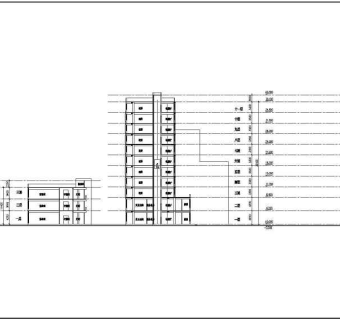 会所综合楼建筑设计CAD图纸