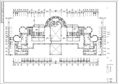 大型会所建筑设计全套CAD图纸