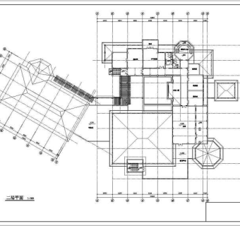 豪华会所建筑设计全套CAD图纸