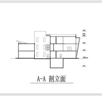 现代会所建筑设计CAD图纸