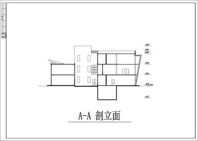 现代会所建筑设计CAD图纸