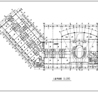 小区会所建筑设计全套CAD图纸