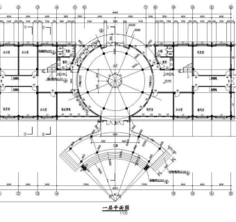 住宅小区会所建筑设计CAD施工图