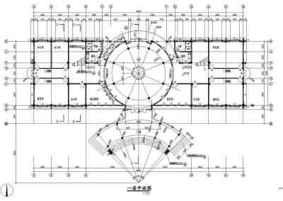 住宅小区会所建筑设计CAD施工图