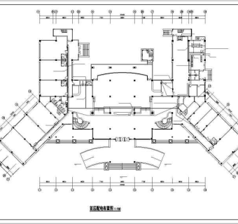 某私人会所建筑全套电气cad设计图纸