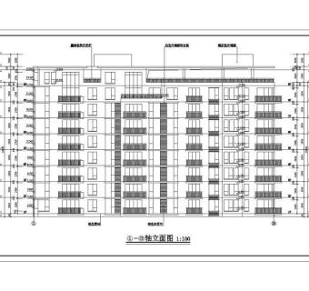 某地小高层住宅楼建筑cad方案图(共9张)