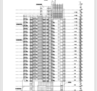 某高层综合楼建筑设计CAD施工图