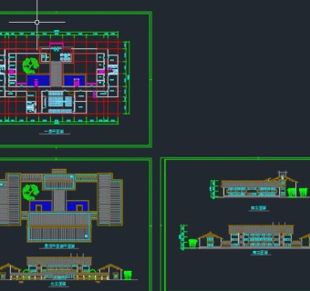 某地区园林会所设计装修方案cad