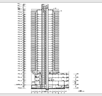 某高层商住楼建筑设计cad施工图