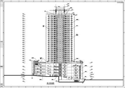 某高层商住大厦建筑设计cad整套施工图