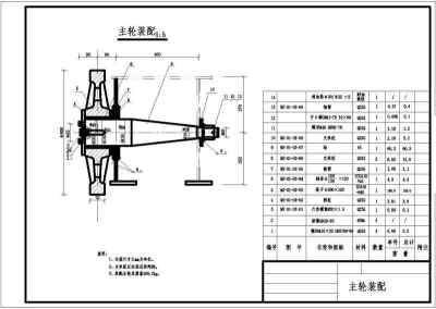 某水利工程溢洪道平板钢闸门金属结构图