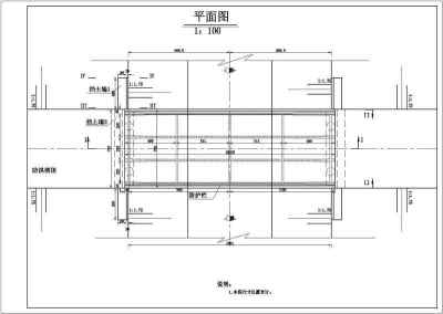 某农业水利工程跨20米梁桥结构钢筋图