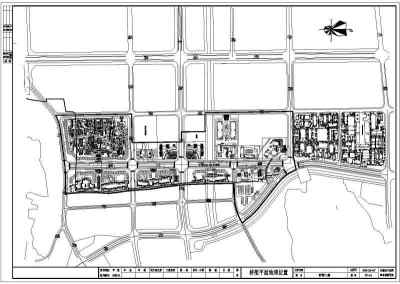 某城市水利工程景观拱桥结构布置图