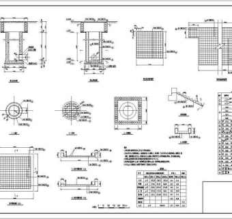 某小型水利工程取水井及蓄水池结构钢筋图3D模型