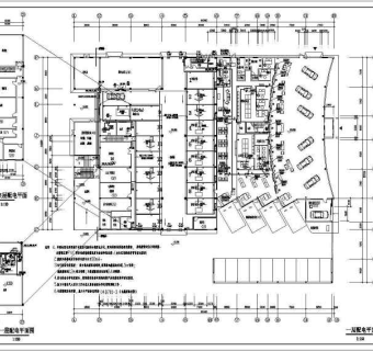 重庆某二层汽车4S店电气设计施工图