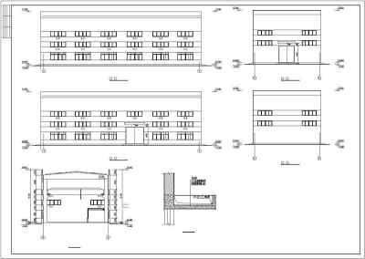 某地排架结构空压机房结构设计施工图