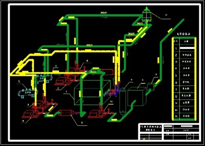 空调制冷机房系统图3D模型